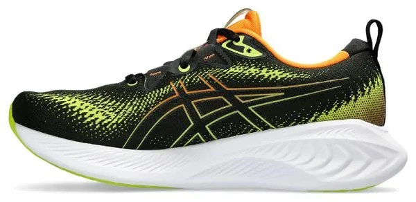 Asics Gel Cumulus 25 Running Shoes Black Yellow Orange Homme